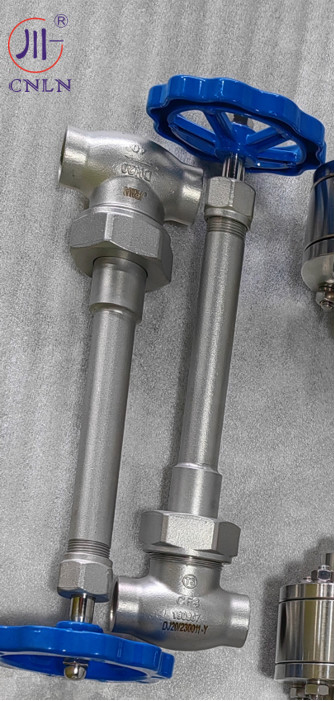PN40 DN15 SS304/SS316 LNG/LOX/LN2/LAR/LCO2 için düşük sıcaklıklı küre valfi