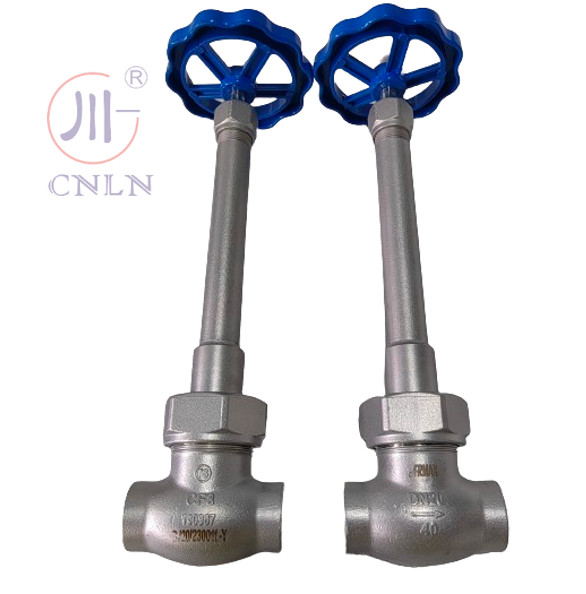 PN40 DN15 SS304/SS316 LNG/LOX/LN2/LAR/LCO2 için düşük sıcaklıklı küre valfi