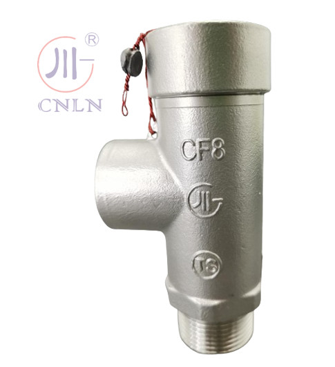 Tank/Skid/Relayör için kriyojenik DN15 PN40 Düşük kaldırma güvenlik valfi SS304/316