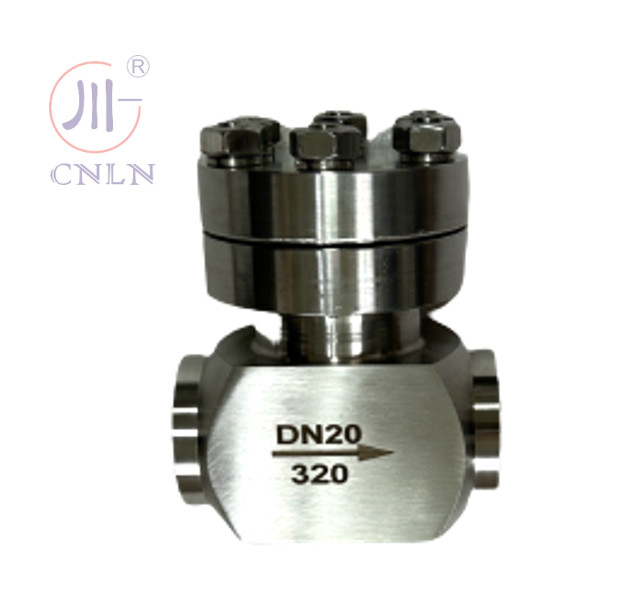SS304/316 Yüksek basınçlı kriyojenik kontrol valfi DN20 LNG/LOX/LN2/LAR/LCO2 için
