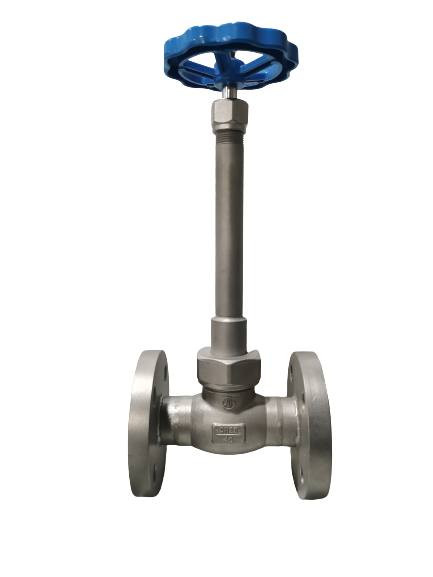 PN40 Flange Cryogenic Globe Valve Stop Valve -196~+80 °C LNG vb. Sıvı gazlar için