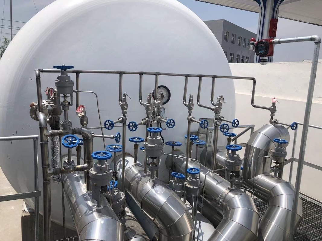 LOX LNG LIN LAR Sıvı kriyojenik tank Yüksek basınçlı kontrol valfi, küre valfi PN320 Yüksek kaliteli