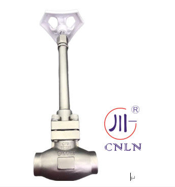 Sort sapı LN2 DN25 DLNG/LOX/LN2/LAR/LCO2 için kriyojenik soket kaynak küre valfi DJ61F-40P