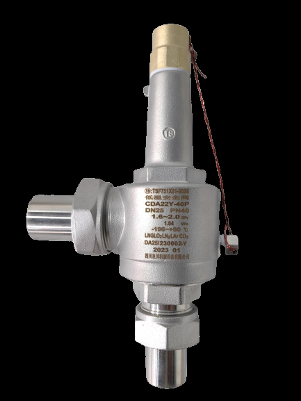 Paslanmaz çelik kriyojenik güvenlik valfi 3/8''-2'' 4.0Mpa -196°C - +120°C