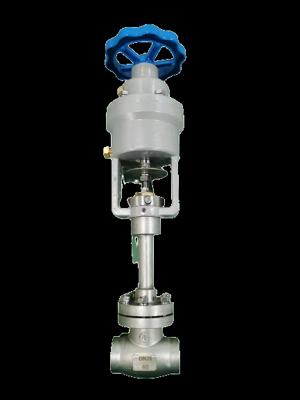 LNG/LOX/LIN Uygulamaları için 5.0Mpa Acil Kapatma Amaçlı PTFE Contalı ve CF8/CF3 Gövdeli Kriyojenik Pnömatik Küresel Vana