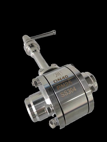 LNG LN2 LAr için uygulanabilir Flange bağlantısı ve el tekerleği işletilmesi ile Kriyojenik Küre Valf