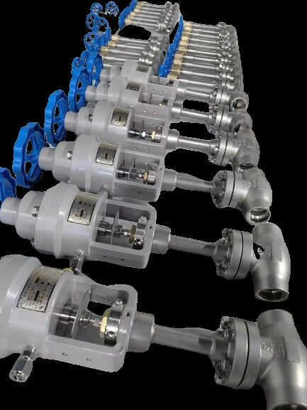 Paslanmaz çelik 304/316 Kriyojenik Küresel Valf, sıcaklık aralığı -196 ila +80°C ve maksimum basınç 5.0Mpa