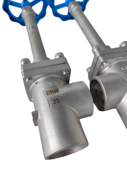 Paslanmaz çelik 304/316 Socket kaynaklı kriyojenik küre valfi -196 °C ila +80 °C sıcaklık aralığı için