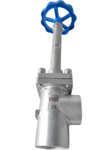 Paslanmaz çelik 304/316 Socket kaynaklı kriyojenik küre valfi -196 °C ila +80 °C sıcaklık aralığı için